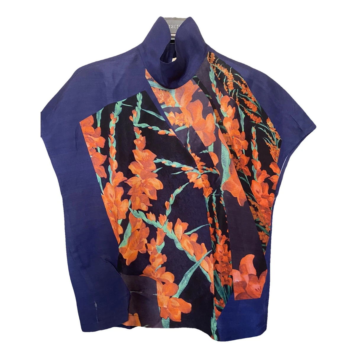 Pre-owned Dries Van Noten Silk Shirt In Blue