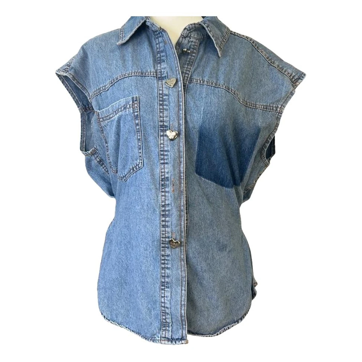 Pre-owned Human Made Blouse In Blue