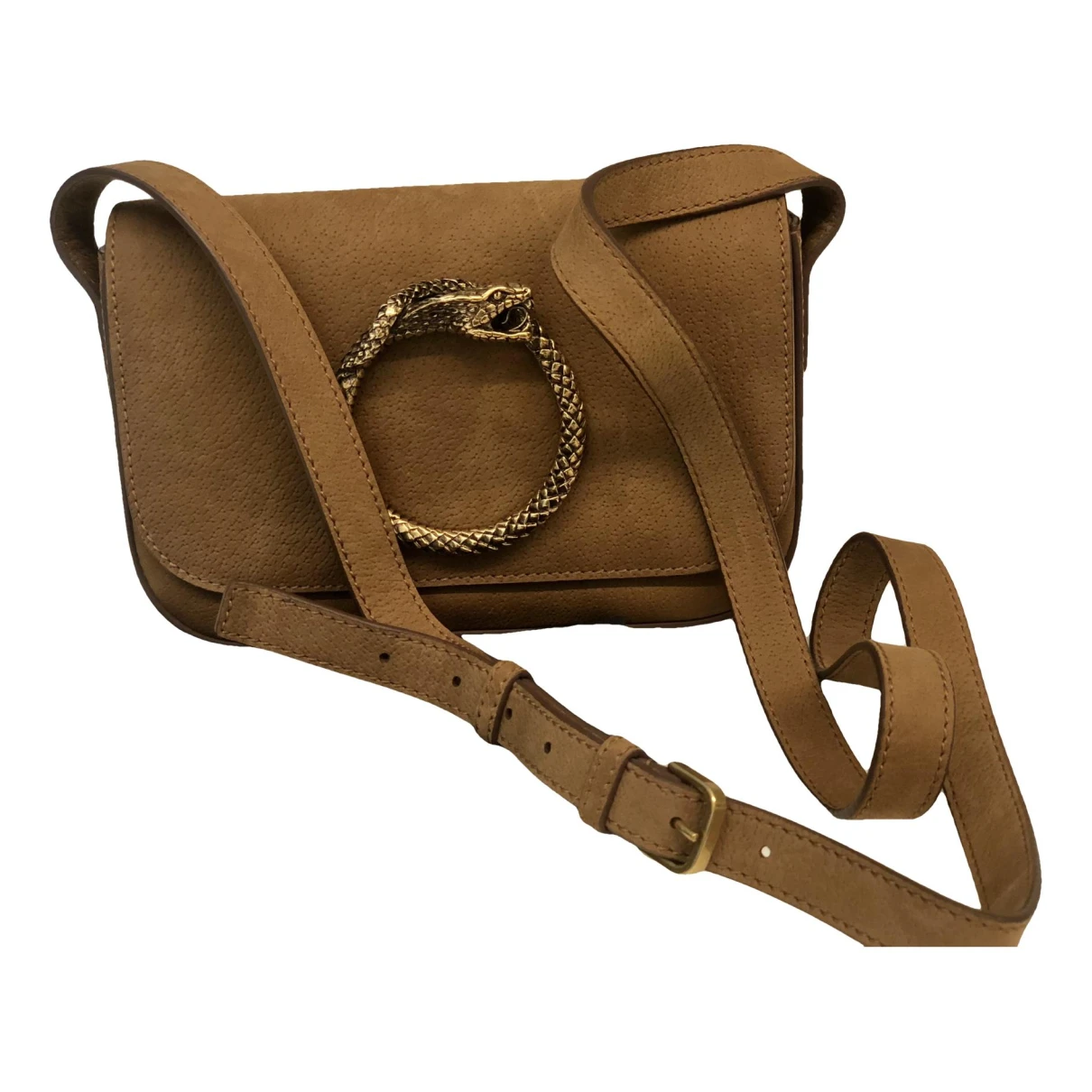 Pre-owned Saint Laurent Handbag In Camel