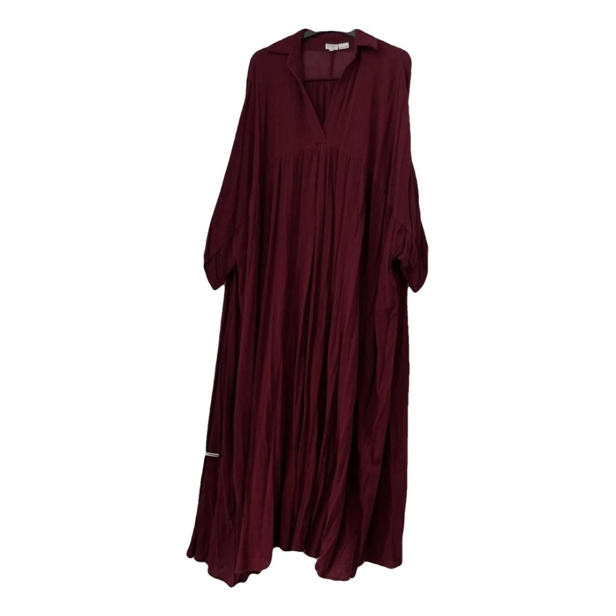Pre-owned Rhode Maxi Dress In Burgundy