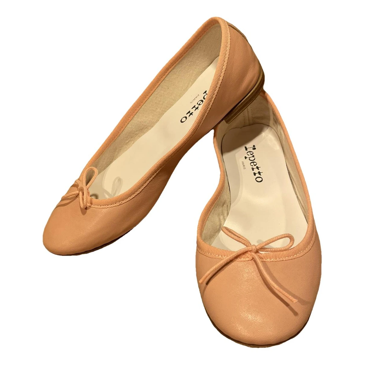 Pre-owned Repetto Leather Ballet Flats In Pink