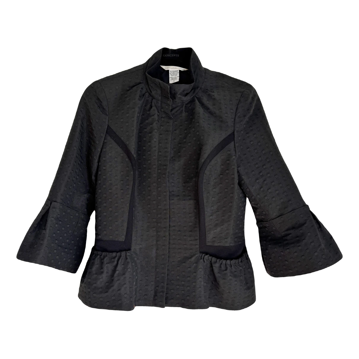 Pre-owned Diane Von Furstenberg Jacket In Black