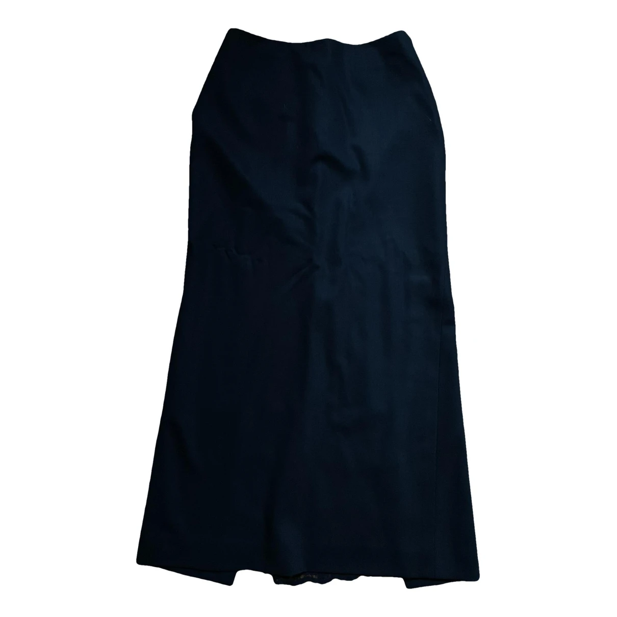 Pre-owned Jean Paul Gaultier Wool Maxi Skirt In Black