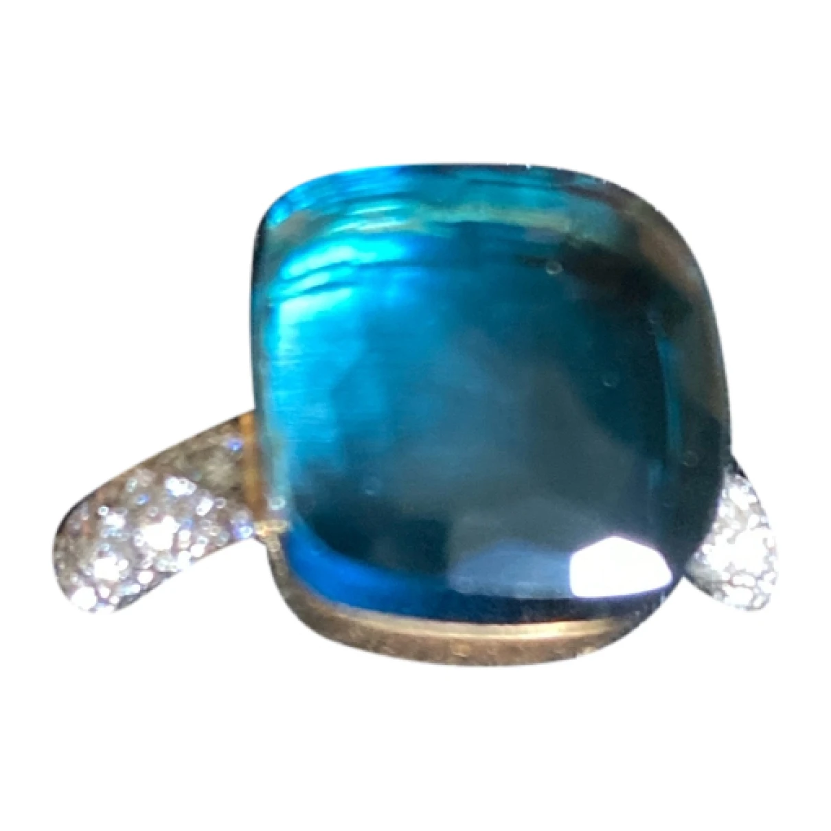 Pre-owned Pomellato Nudo Yellow Gold Ring In Blue