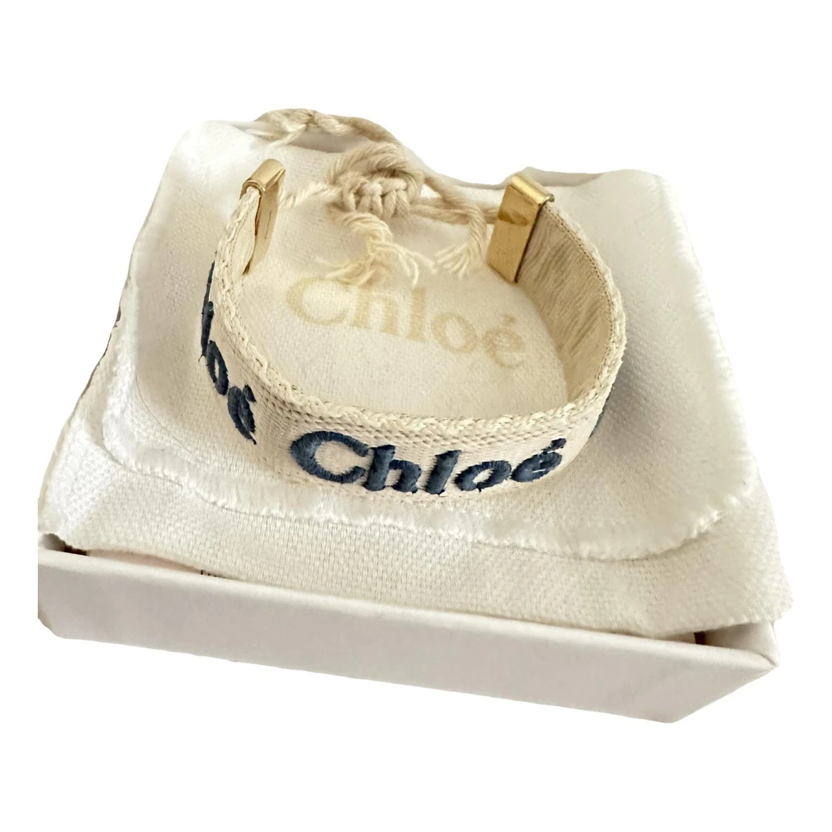 Pre-owned Chloé Cloth Bracelet In Beige