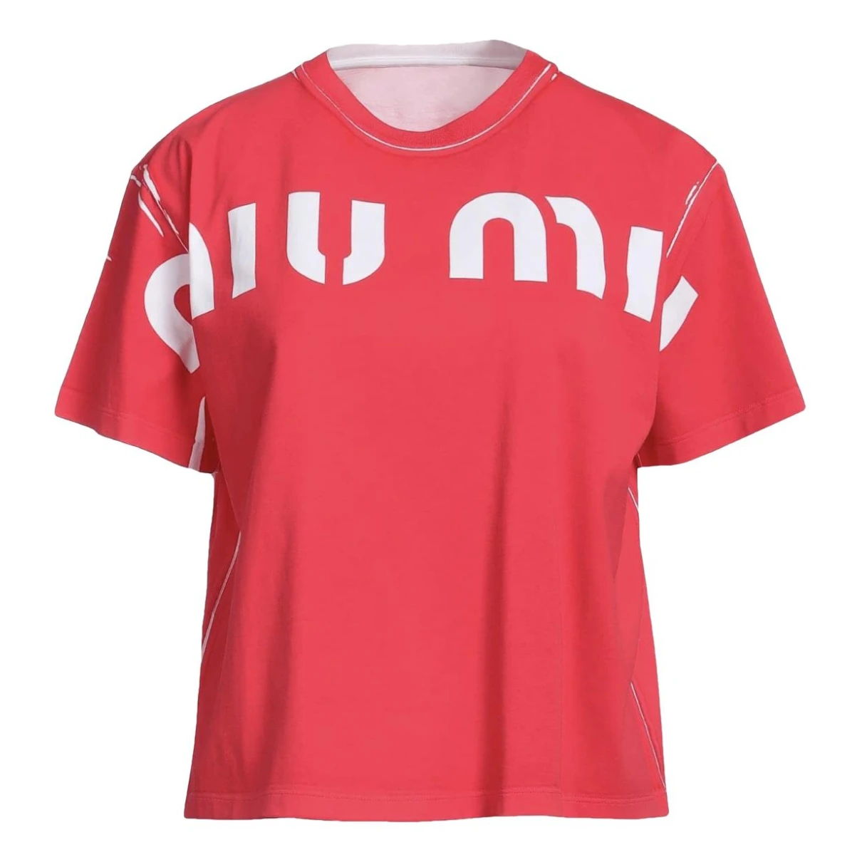 Pre-owned Miu Miu T-shirt In Red