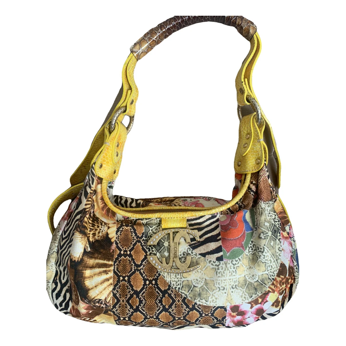 Pre-owned Roberto Cavalli Handbag In Multicolour