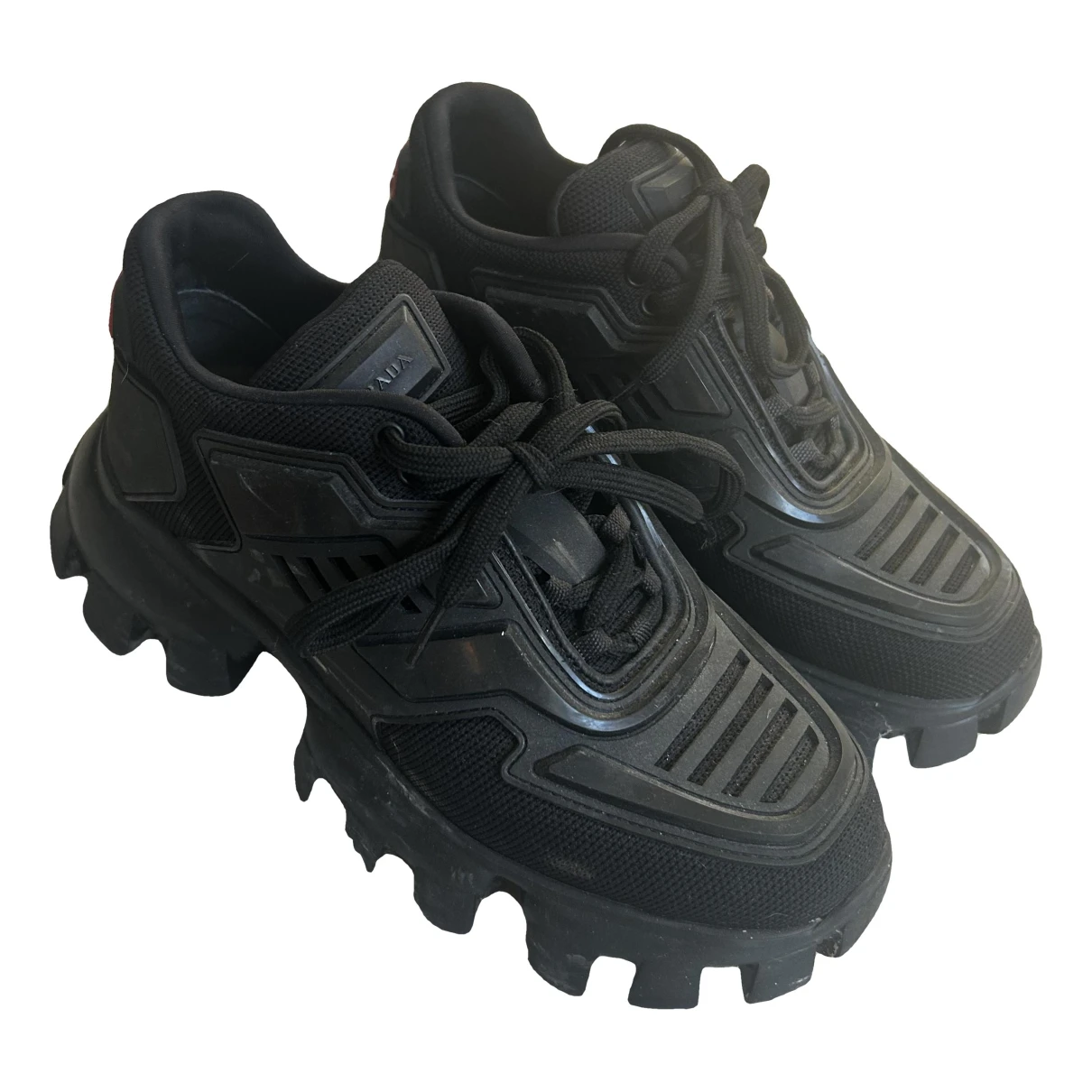 Pre-owned Prada Cloudbust Thunder Trainers In Black