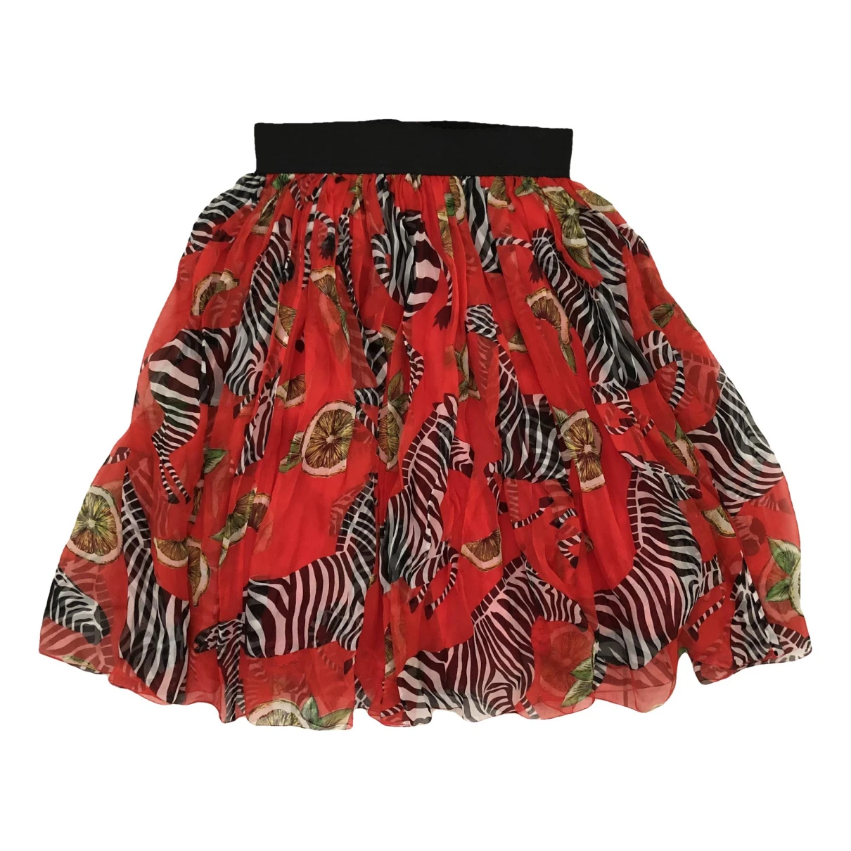 Pre-owned Dolce & Gabbana Silk Mid-length Skirt In Multicolour