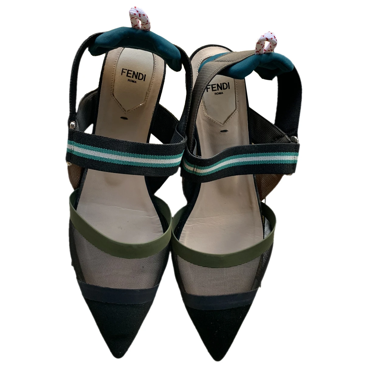 Pre-owned Fendi Leather Ballet Flats In Multicolour