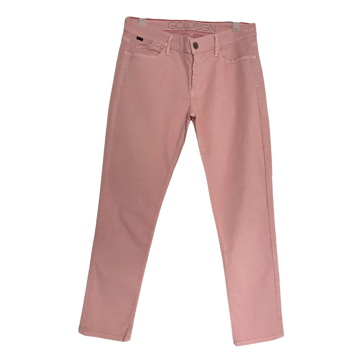 Pre-owned Goldsign Slim Jeans In Pink