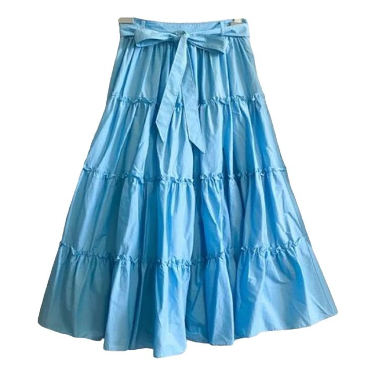Pre-owned Cinq À Sept Mid-length Skirt In Blue