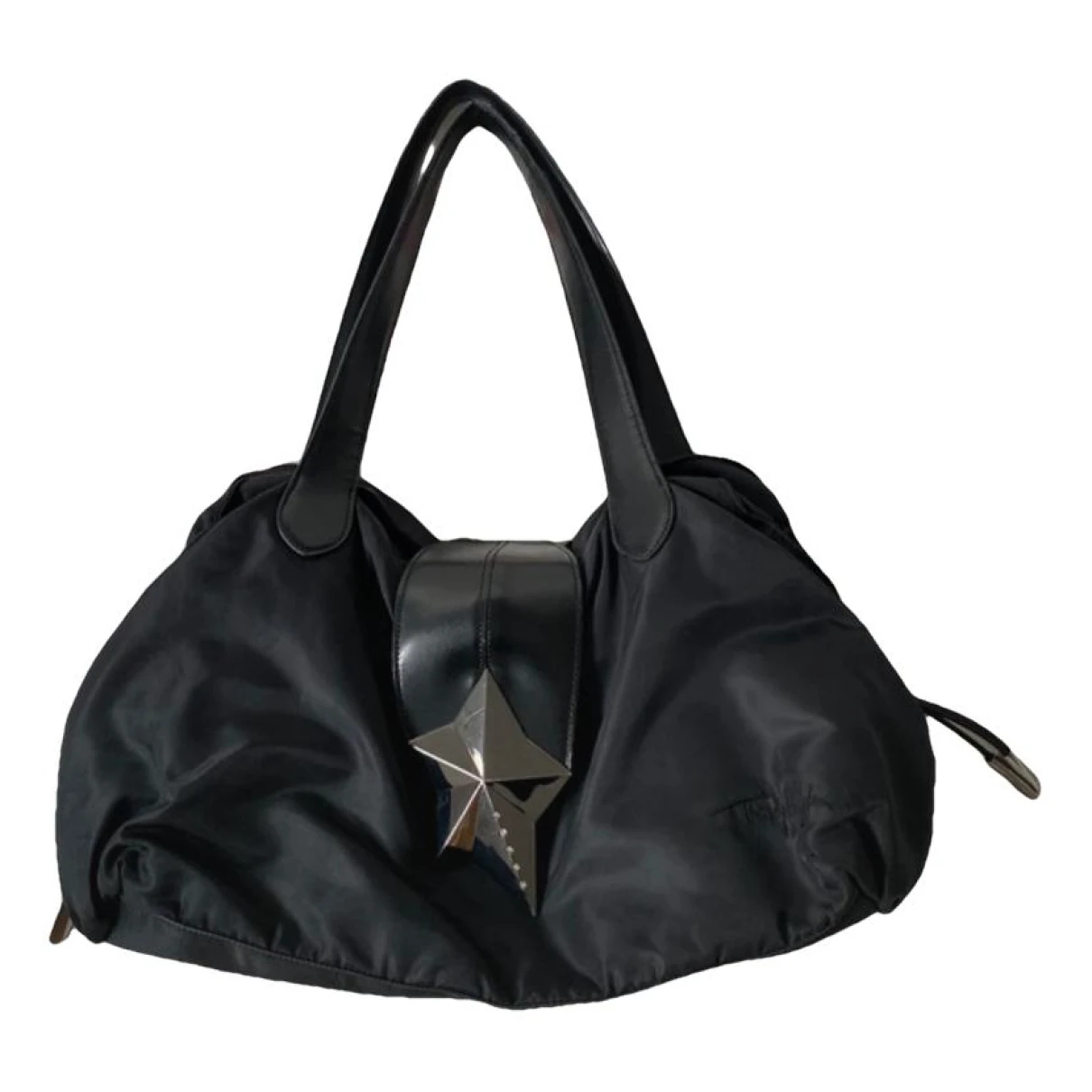 Pre-owned Mugler Cloth Handbag In Black