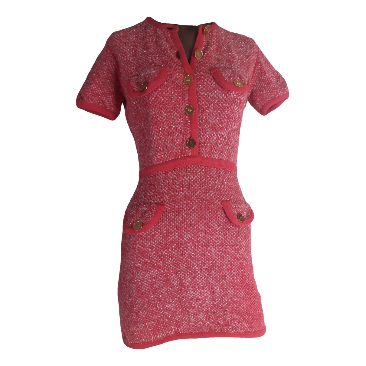 Pre-owned Elisabetta Franchi Mini Dress In Pink