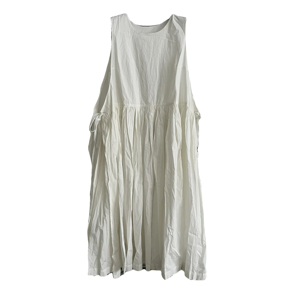 Pre-owned Casey Casey Mid-length Dress In White