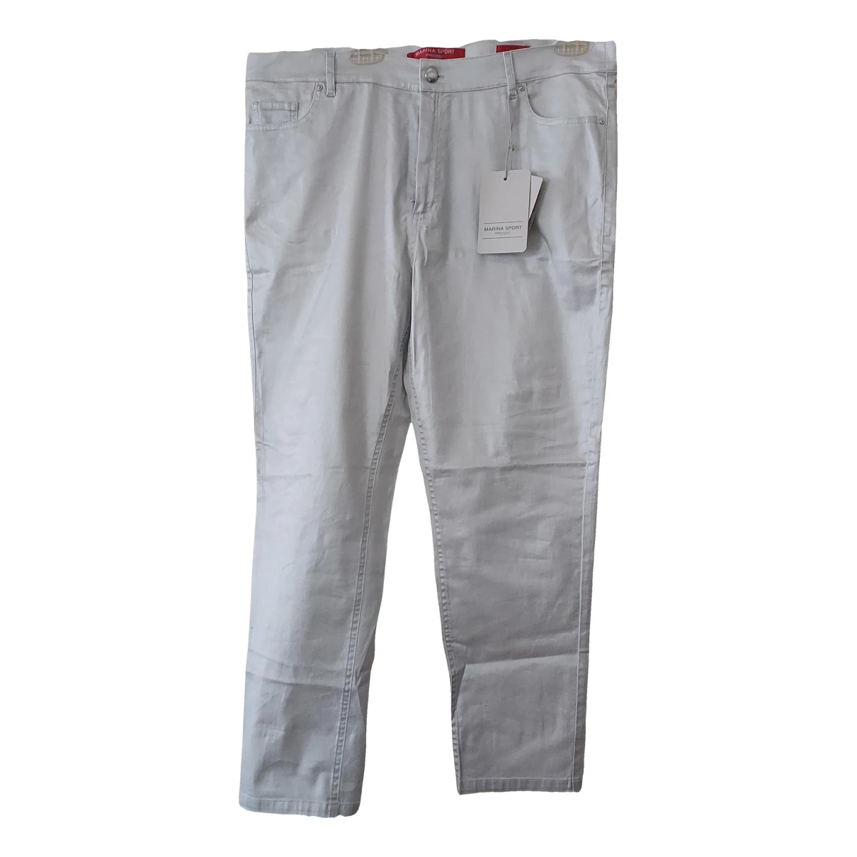 Pre-owned Marina Rinaldi Slim Jeans In Silver