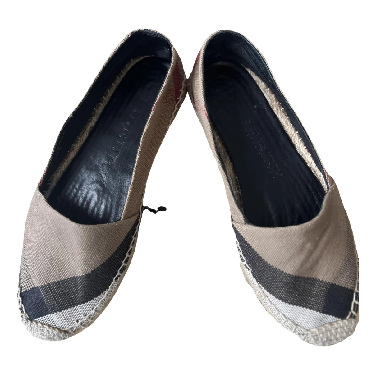 Pre-owned Burberry Cloth Espadrilles In Multicolour