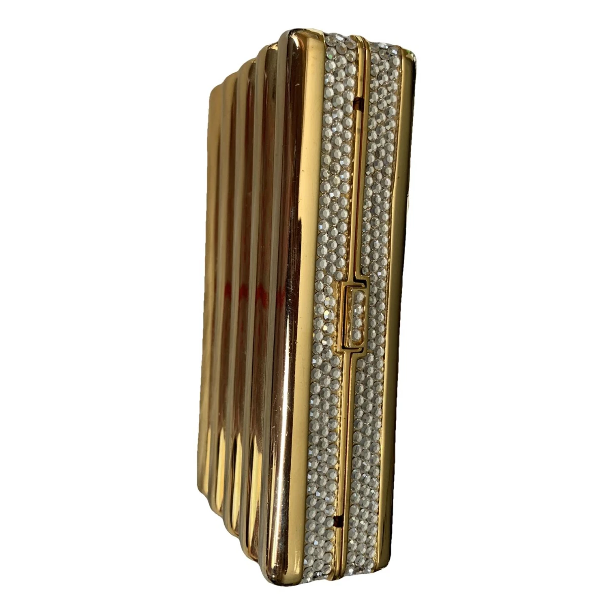 Pre-owned Judith Leiber Clutch Bag In Gold