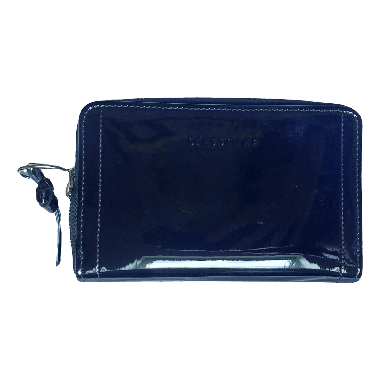 Pre-owned Longchamp Leather Wallet In Black