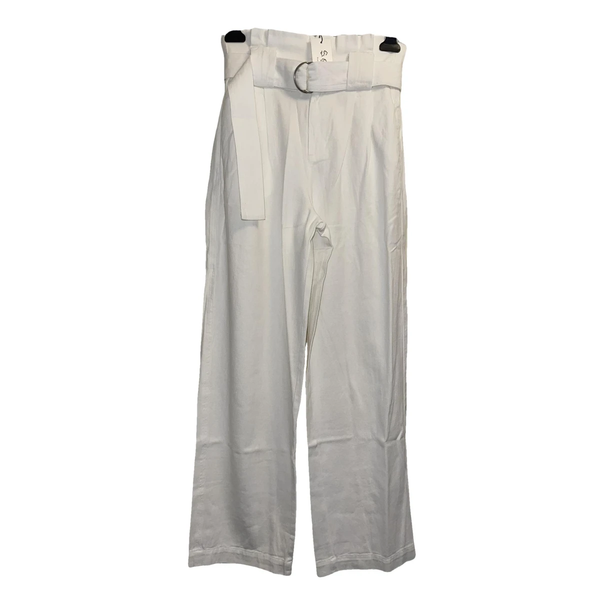 Pre-owned Sea New York Large Pants In White