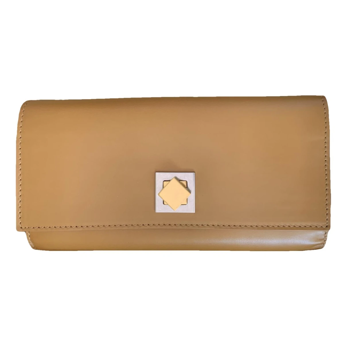 Pre-owned Bottega Veneta Leather Wallet In Camel