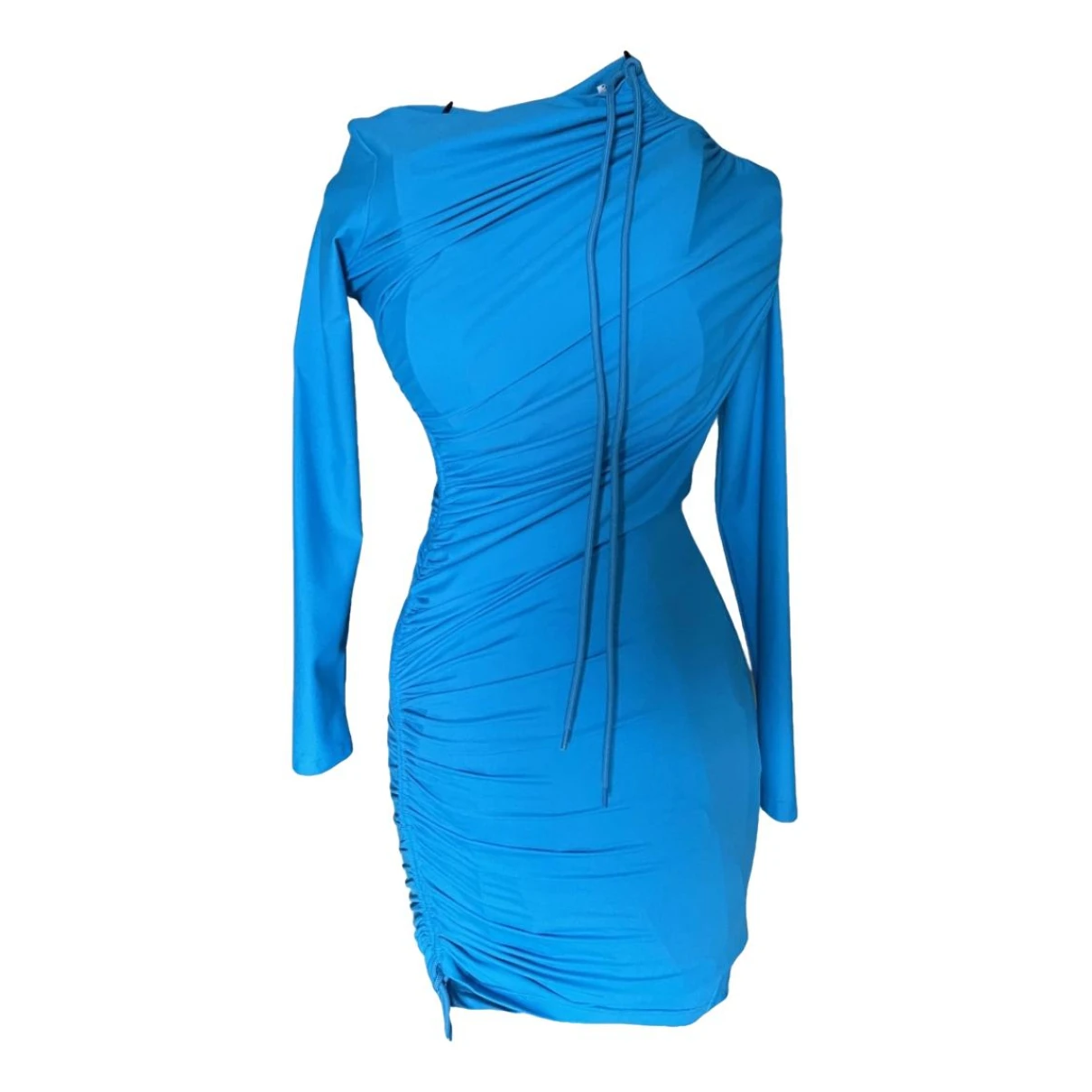 Pre-owned Balenciaga Mini Dress In Blue