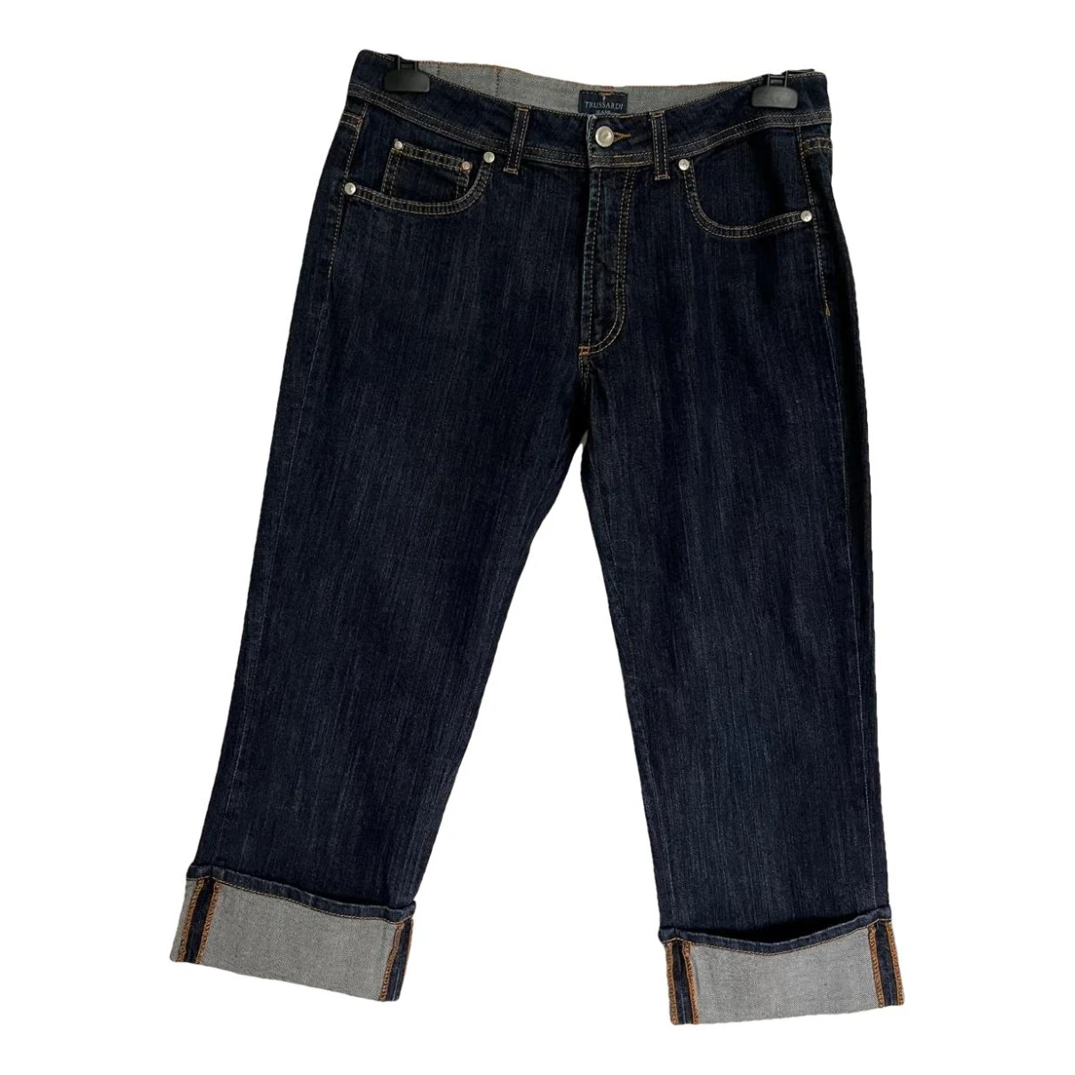 Pre-owned Trussardi Short Jeans In Blue