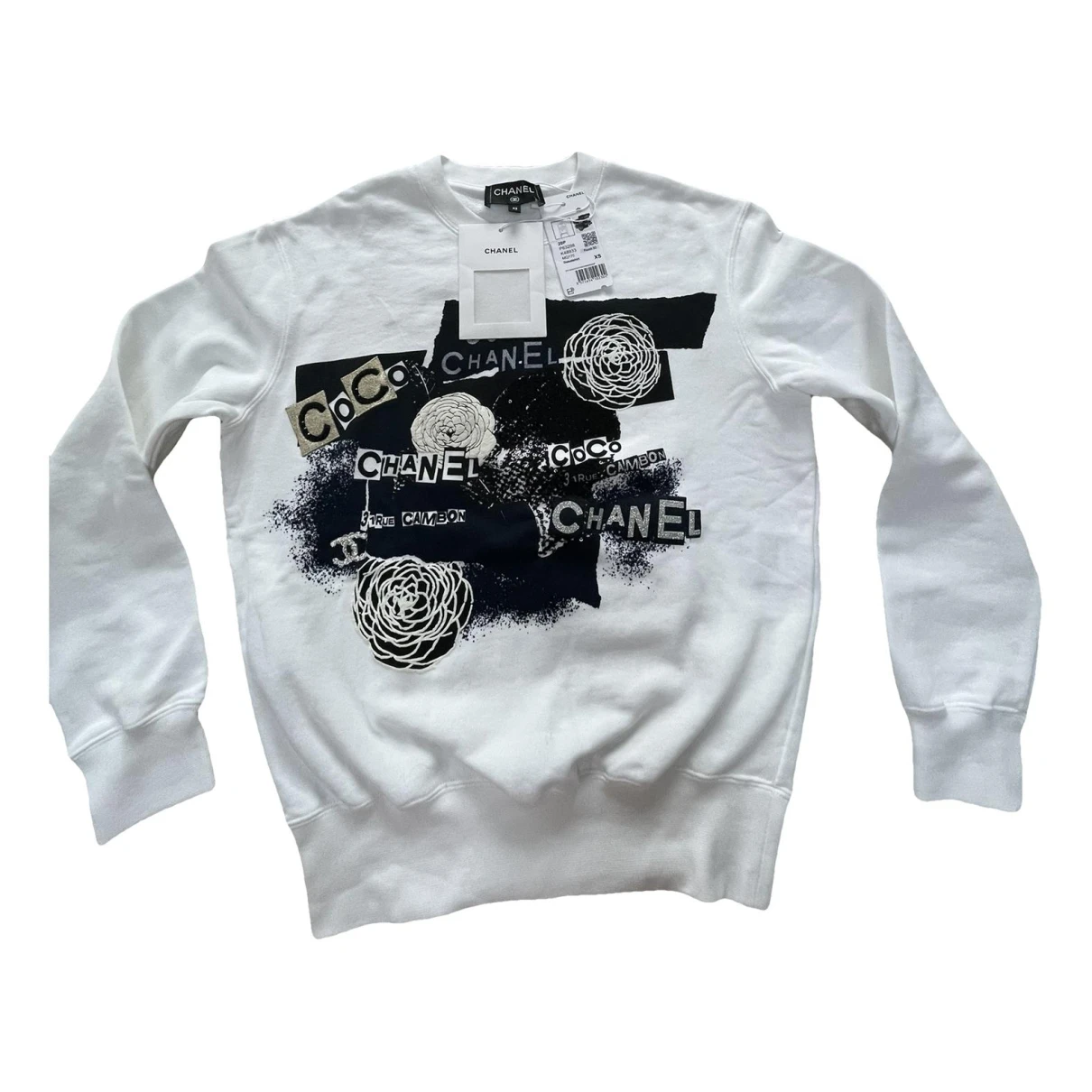Pre-owned Chanel Sweatshirt In White