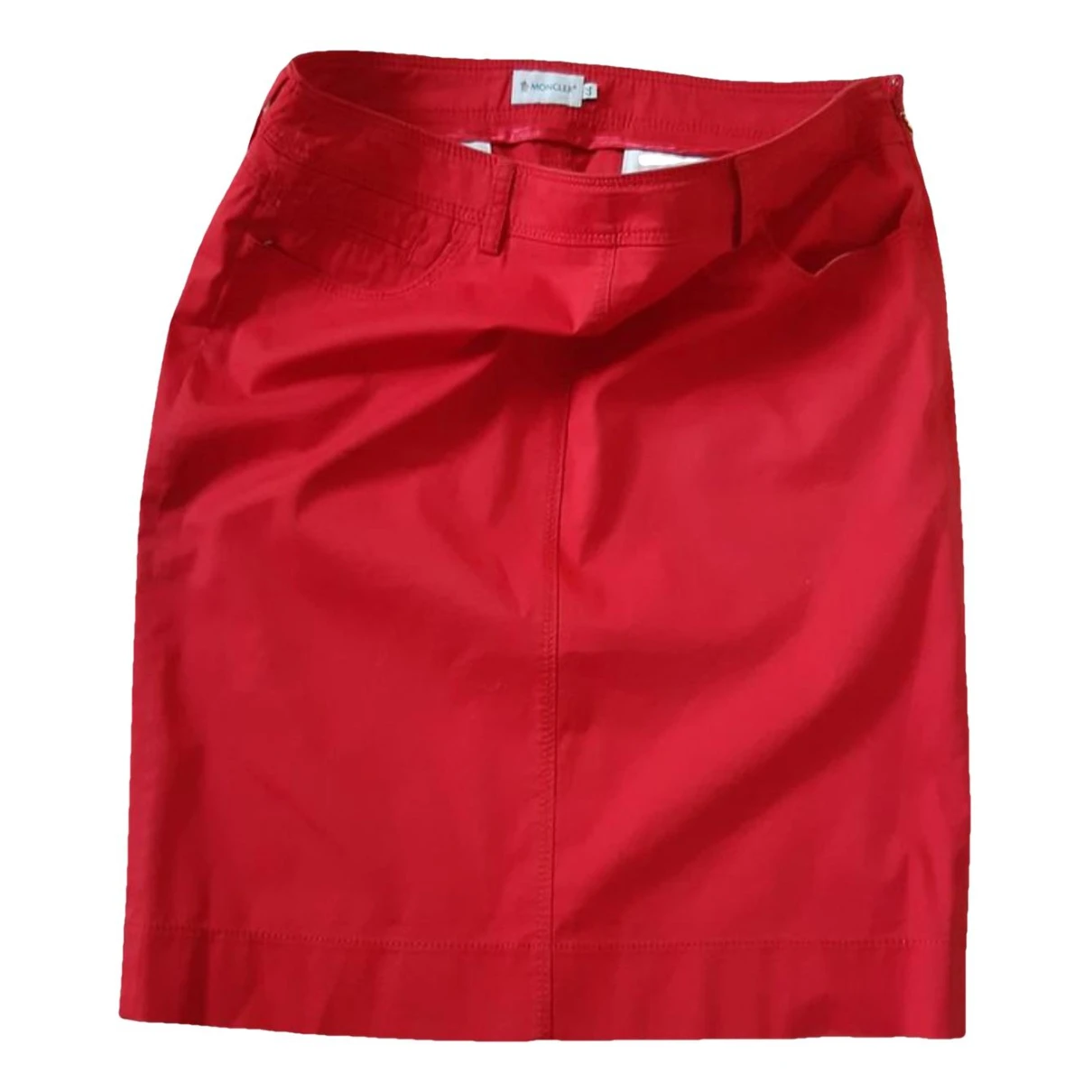 Pre-owned Moncler Mid-length Skirt In Red