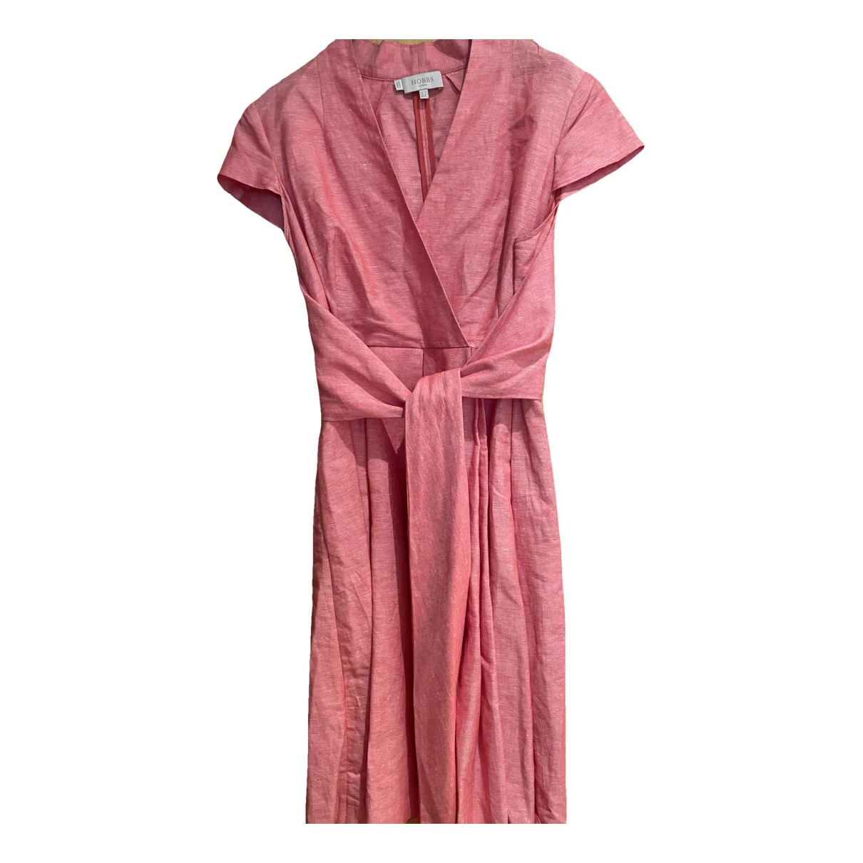 Pre-owned Hobbs Linen Mid-length Dress In Other
