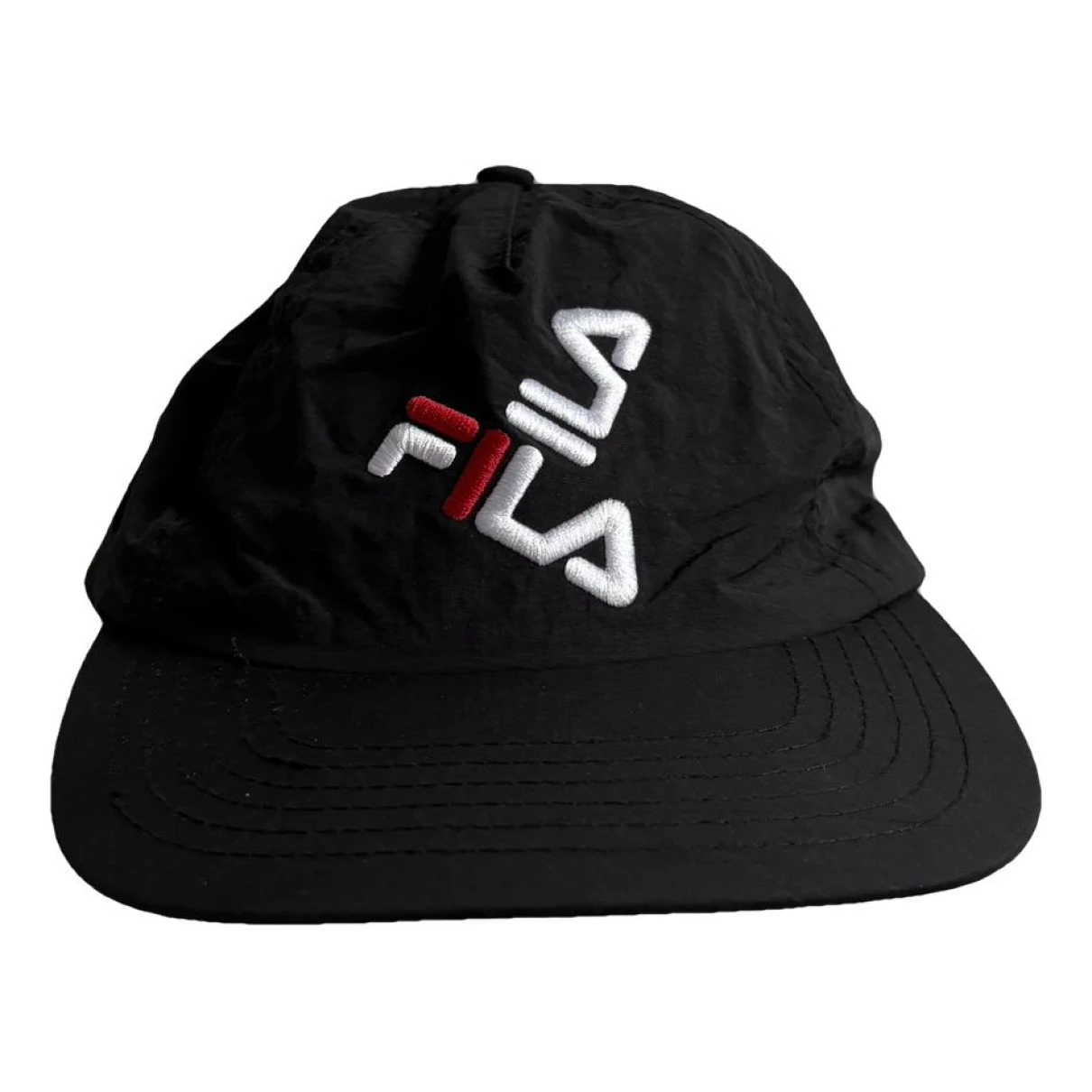 Pre-owned Fila Cloth Cap In Black