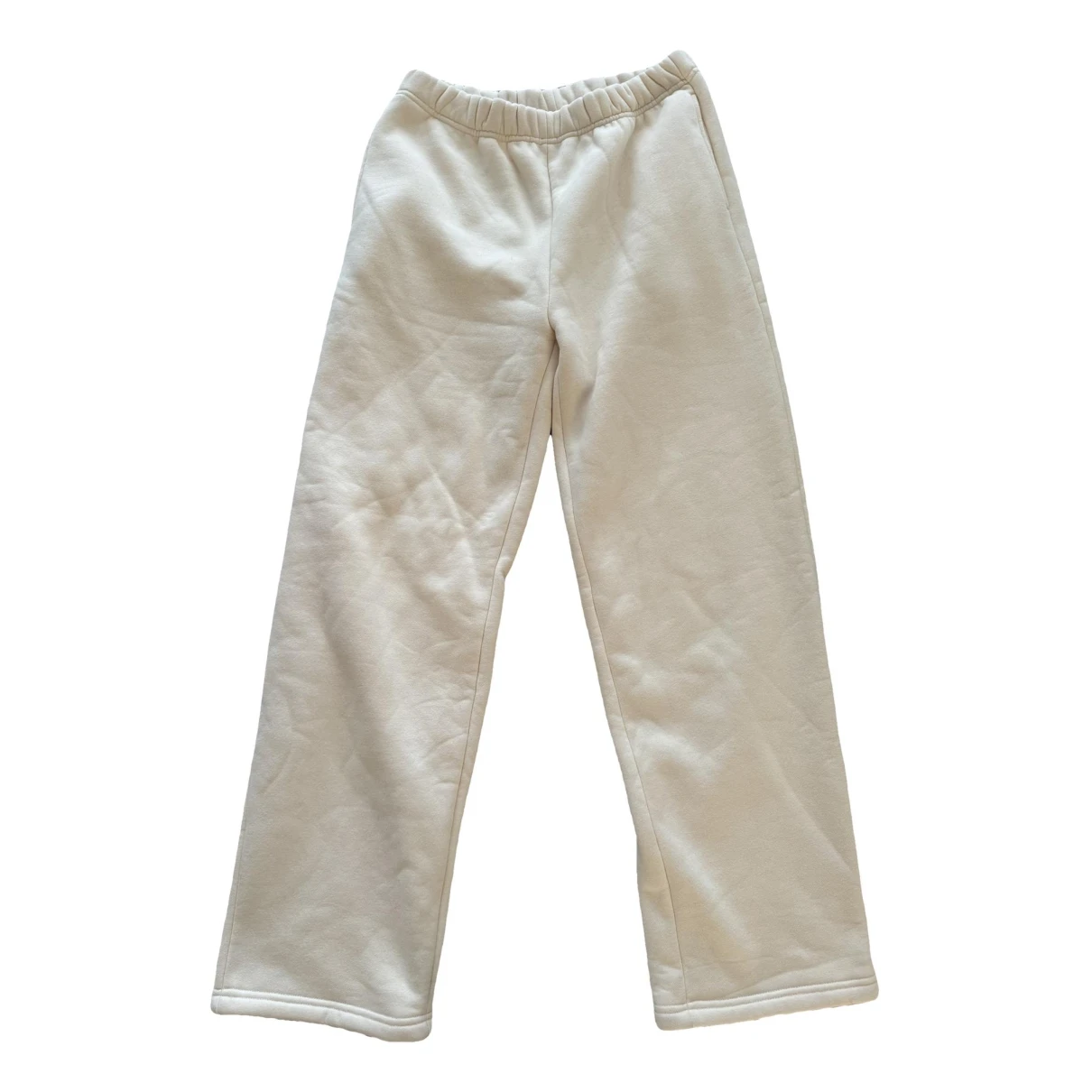 Pre-owned Danielle Guizio Straight Pants In White