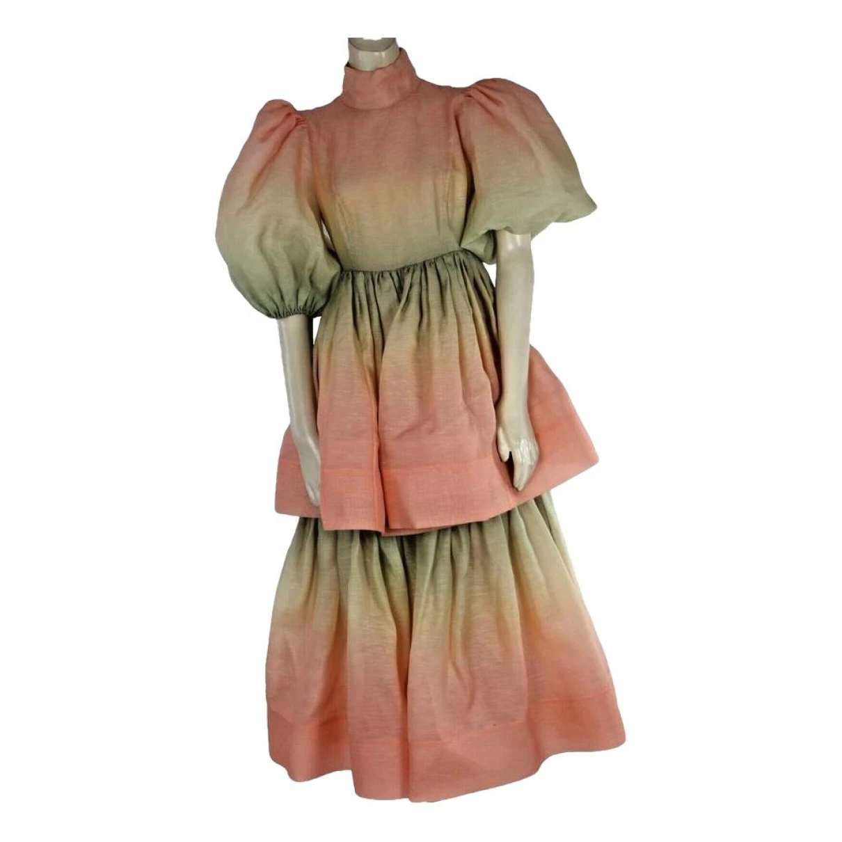 Pre-owned Zimmermann Silk Mid-length Dress In Multicolour