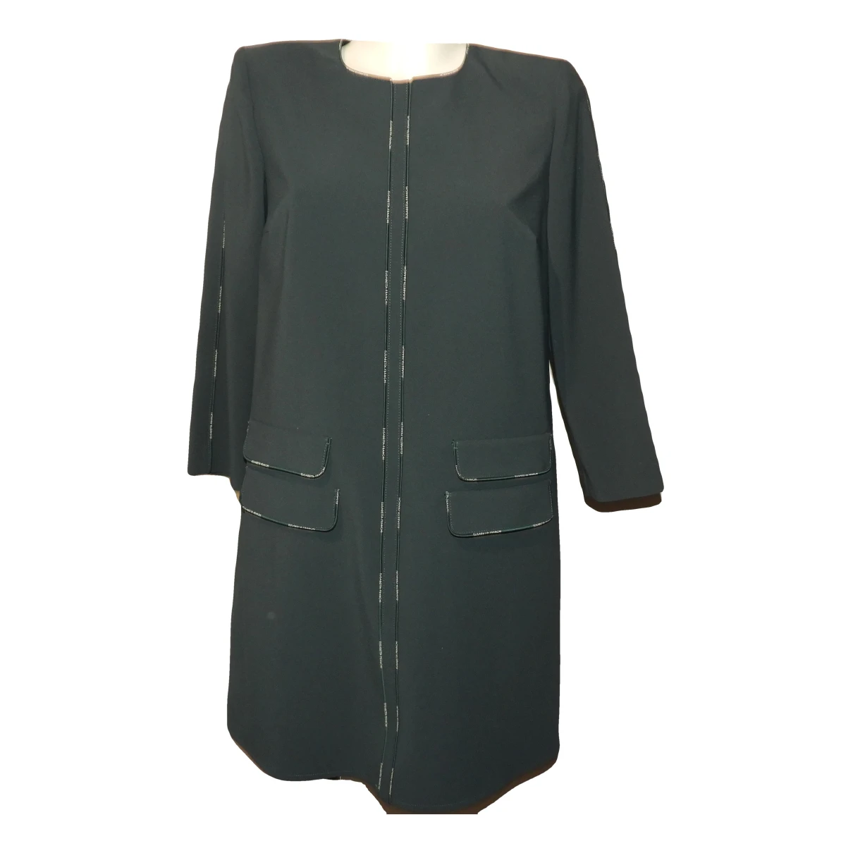 Pre-owned Elisabetta Franchi Mid-length Dress In Green