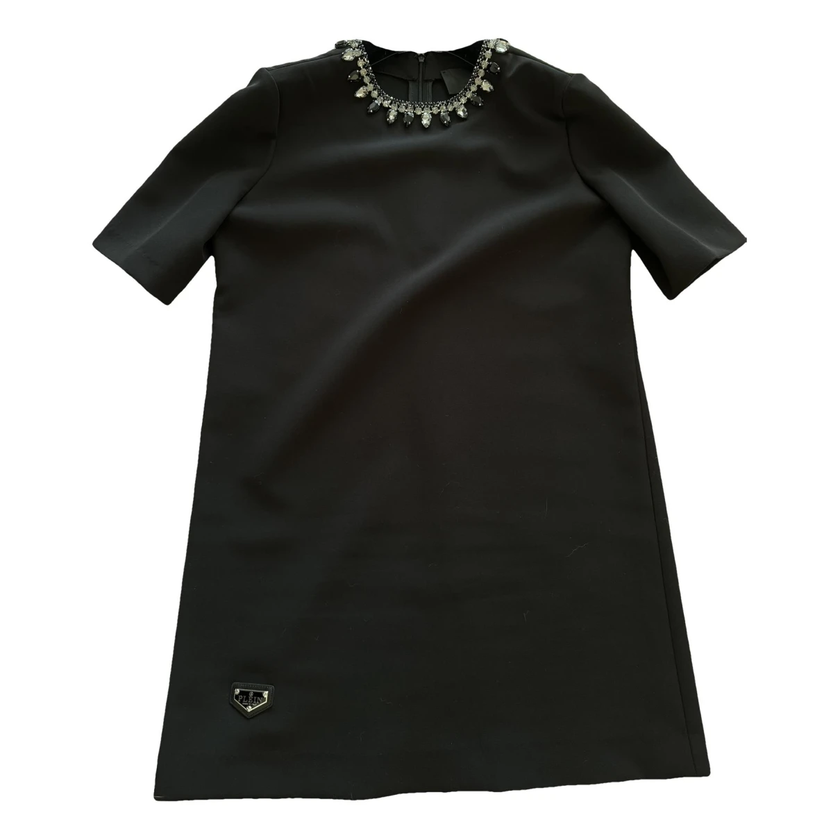 Pre-owned Philipp Plein Mini Dress In Black