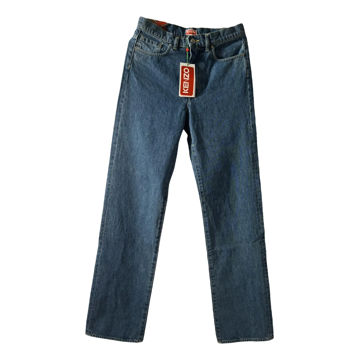 Pre-owned Kenzo Straight Jeans In Blue