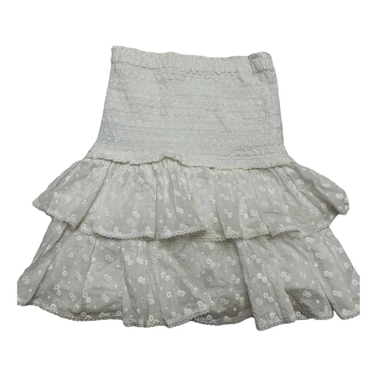 Pre-owned Isabel Marant Étoile Mini Skirt In White