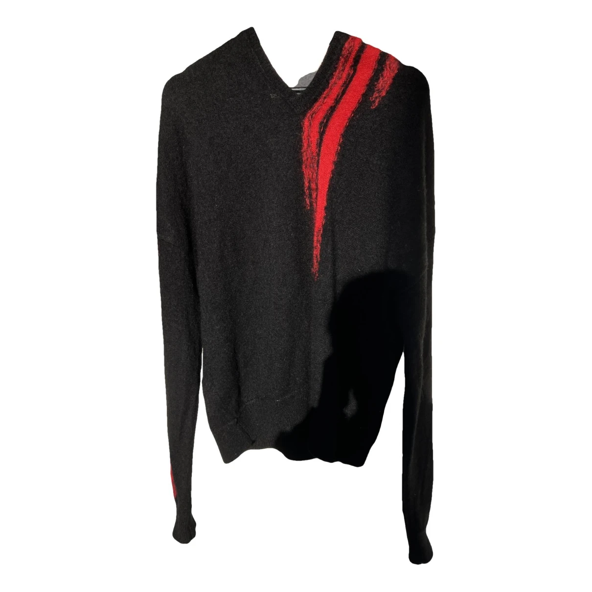 Pre-owned Ann Demeulemeester Wool Pull In Black