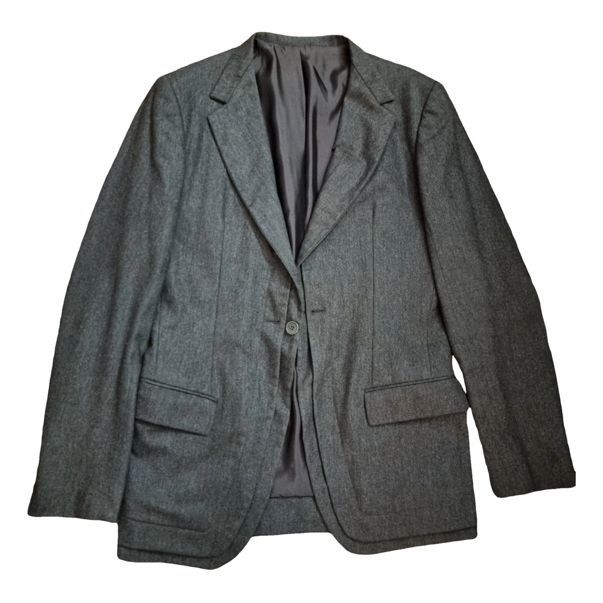 Pre-owned Bottega Veneta Wool Suit In Grey