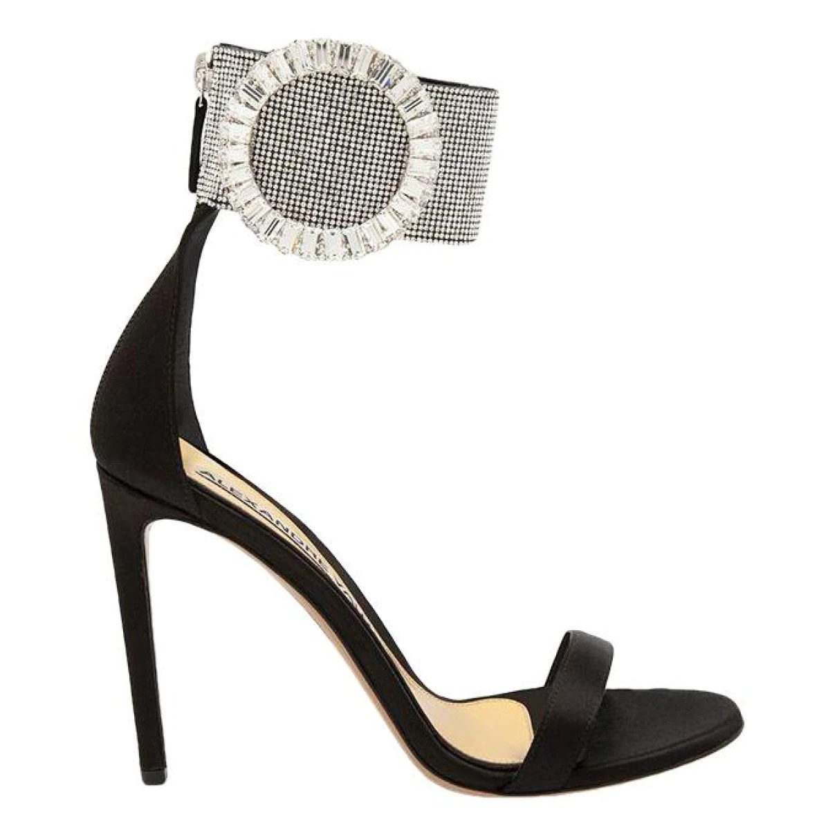 Pre-owned Alexandre Vauthier Leather Sandal In Black