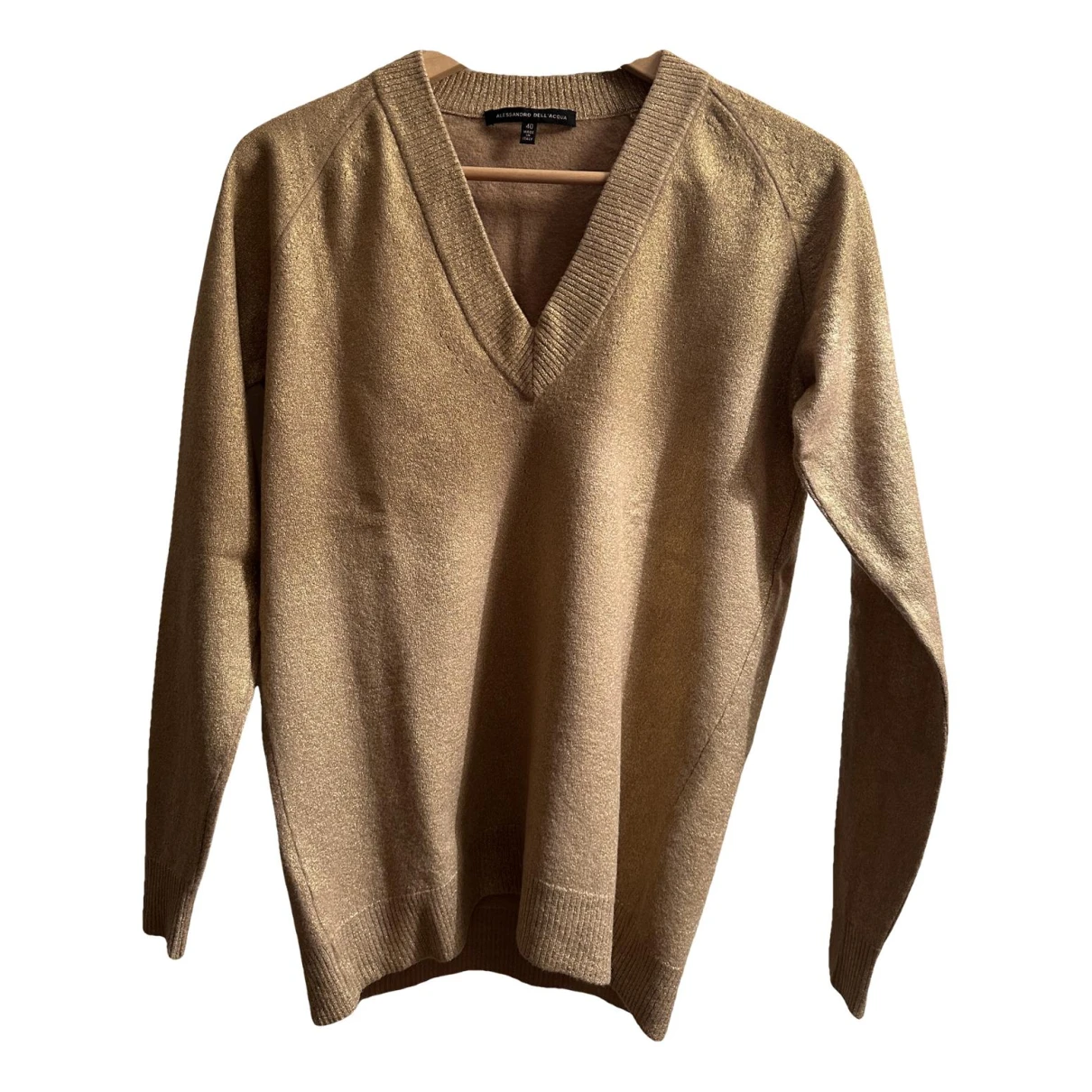 Pre-owned Alessandro Dell'acqua Wool Jumper In Gold