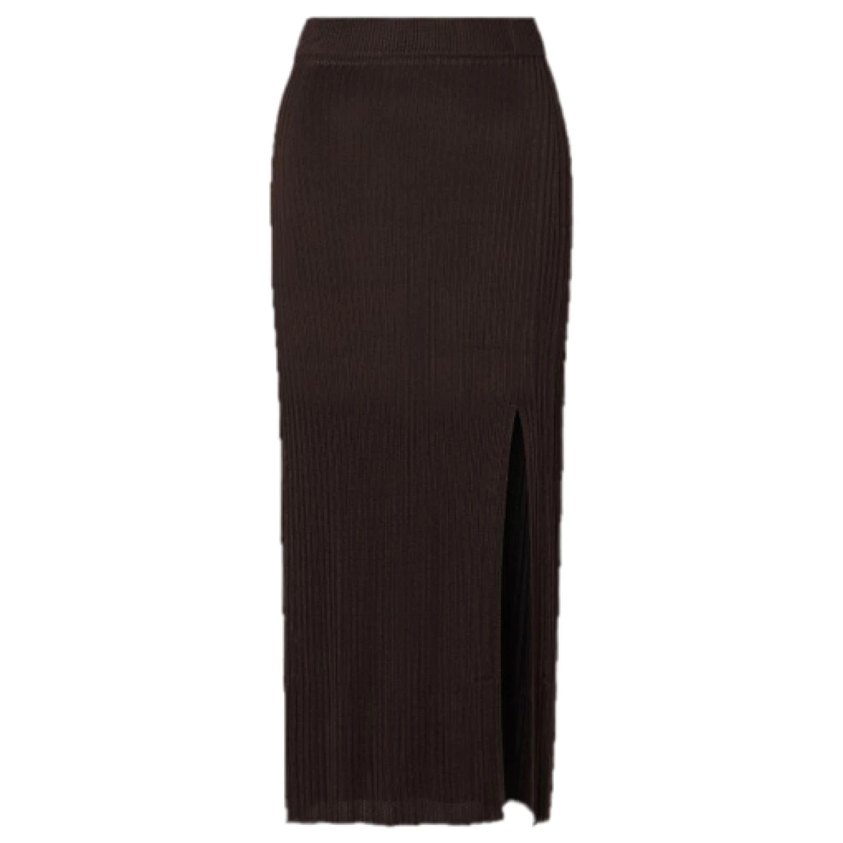 Pre-owned Ninety Percent Skirt In Brown