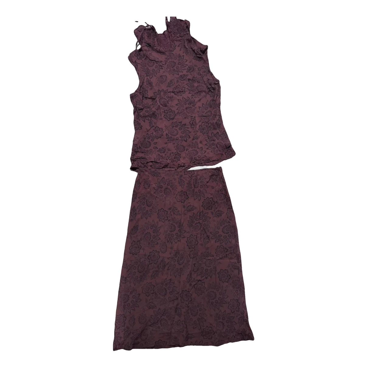 Pre-owned Max & Co Dress In Burgundy