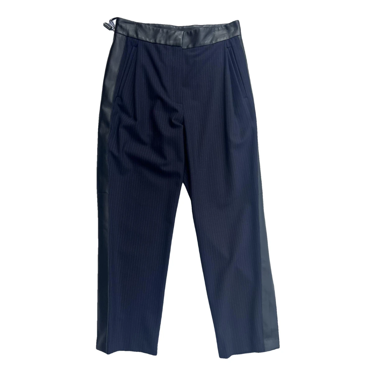 Pre-owned Drome Straight Pants In Blue