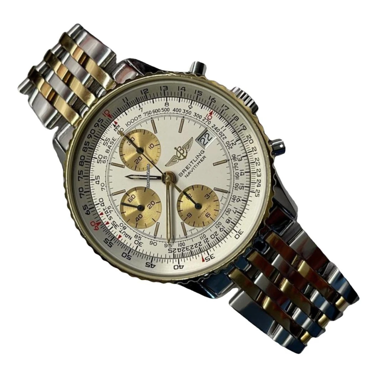 Pre-owned Breitling Navitimer Watch In White
