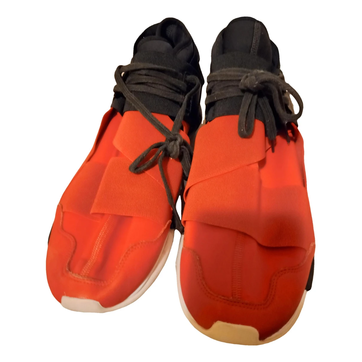 Pre-owned Y-3 Low Trainers In Orange