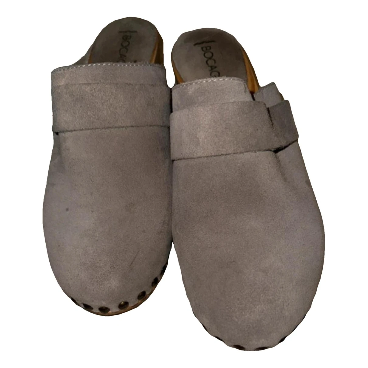 Pre-owned Bocage Mules & Clogs In Grey