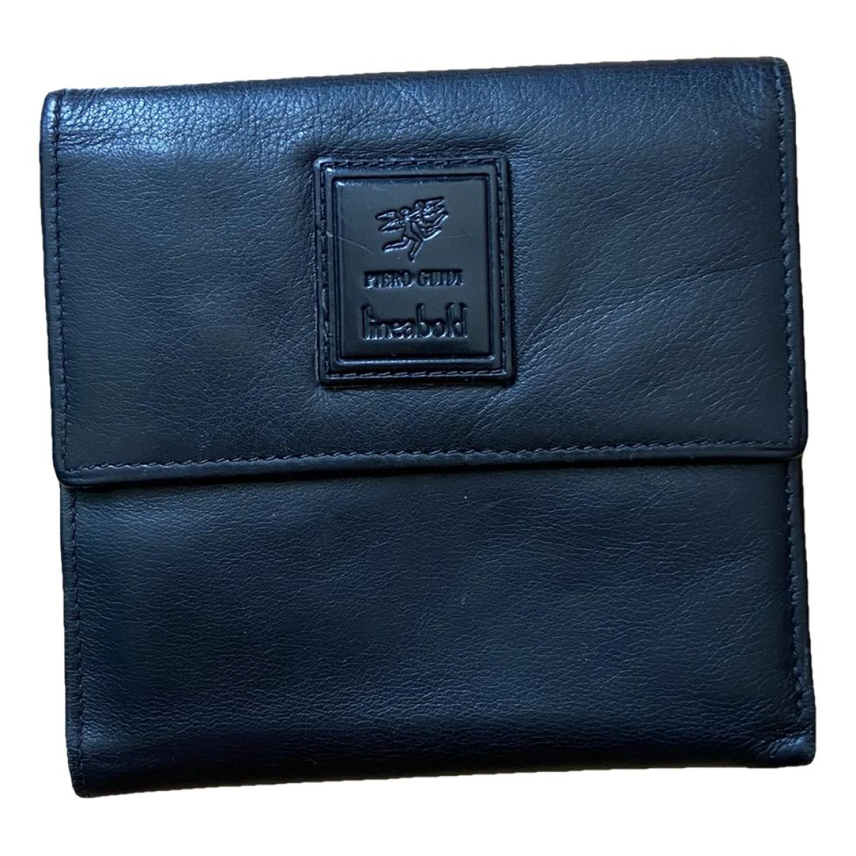 Pre-owned Piero Guidi Leather Wallet In Black