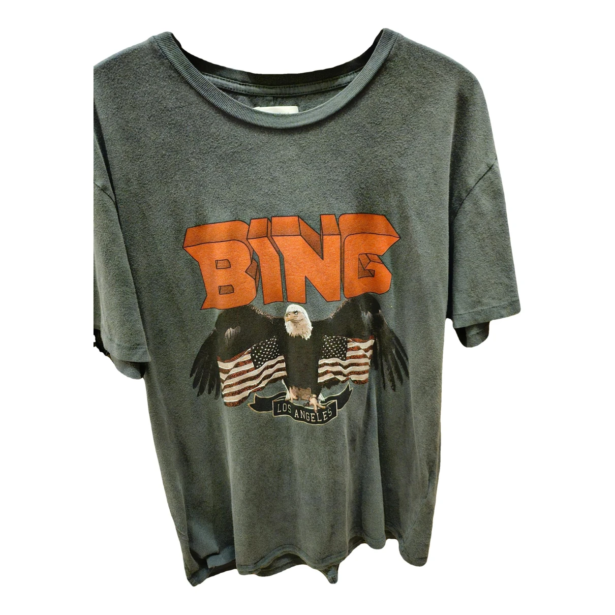 Pre-owned Anine Bing T-shirt In Grey