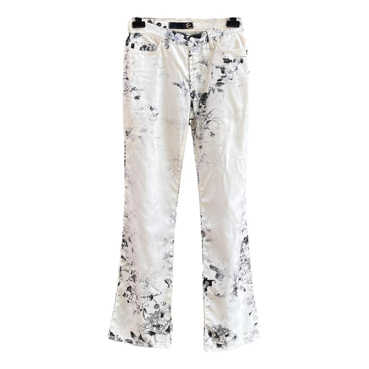 Pre-owned Just Cavalli Bootcut Jeans In White
